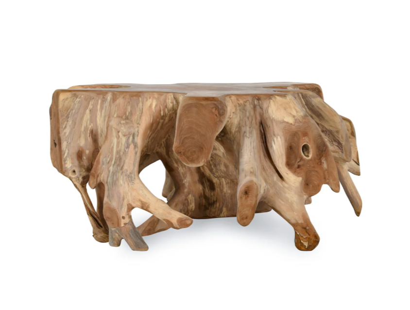 Crete 41" Reclaimed Teak Root Coffee Table - Natural