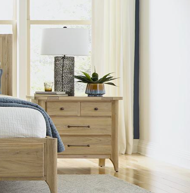 Sedona 32" 3 Drawer Nightstand - Blonde Oak – Classic Carolina Home