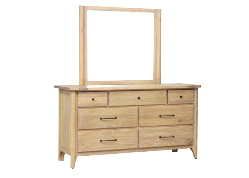 Sedona 68" 7 Drawer Dresser - Blonde Oak