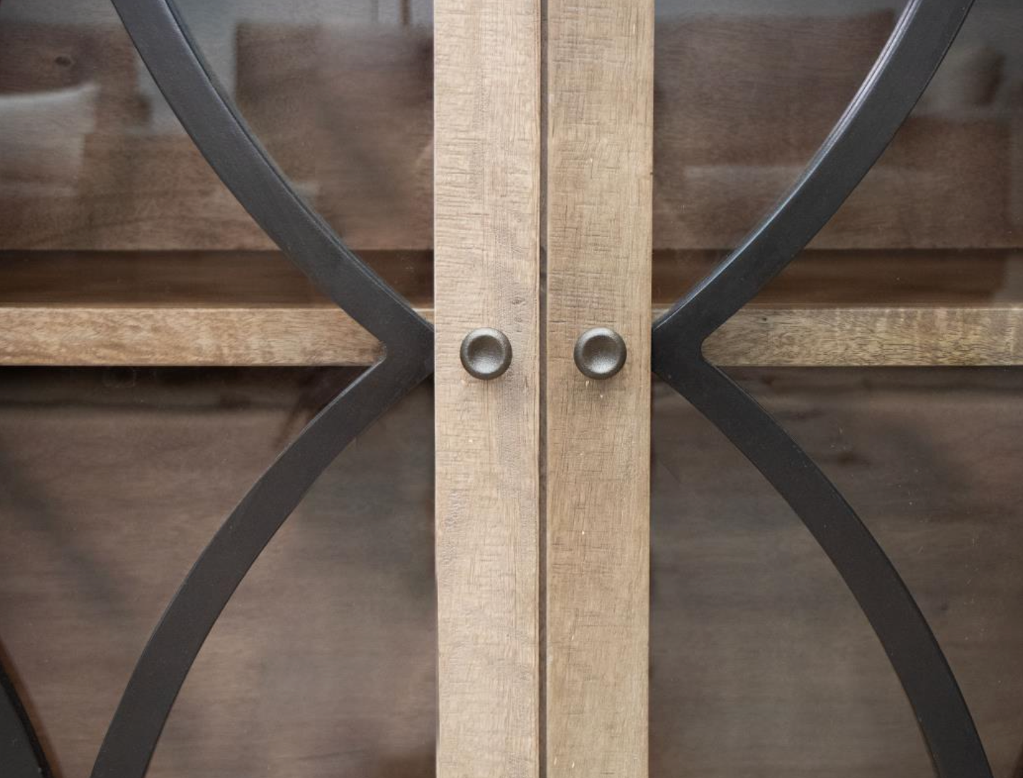 San Mated 80" Reclaimed Pine 4 Door Sideboard - Light Distressed