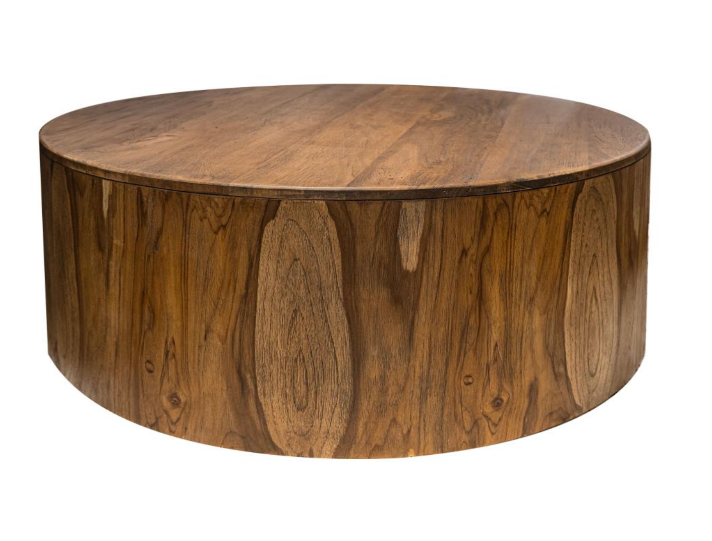 Bertram 42" Teak Round Coffee Table - Natural