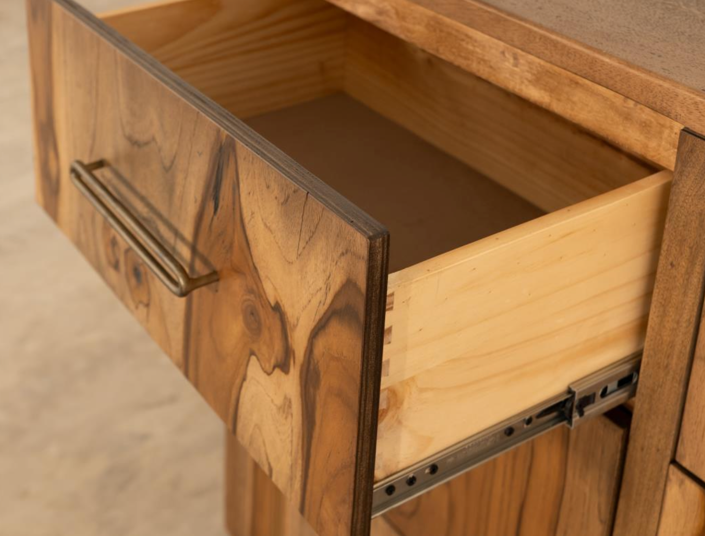 Bertram 62" Teak 6 Drawer Dresser - Natural