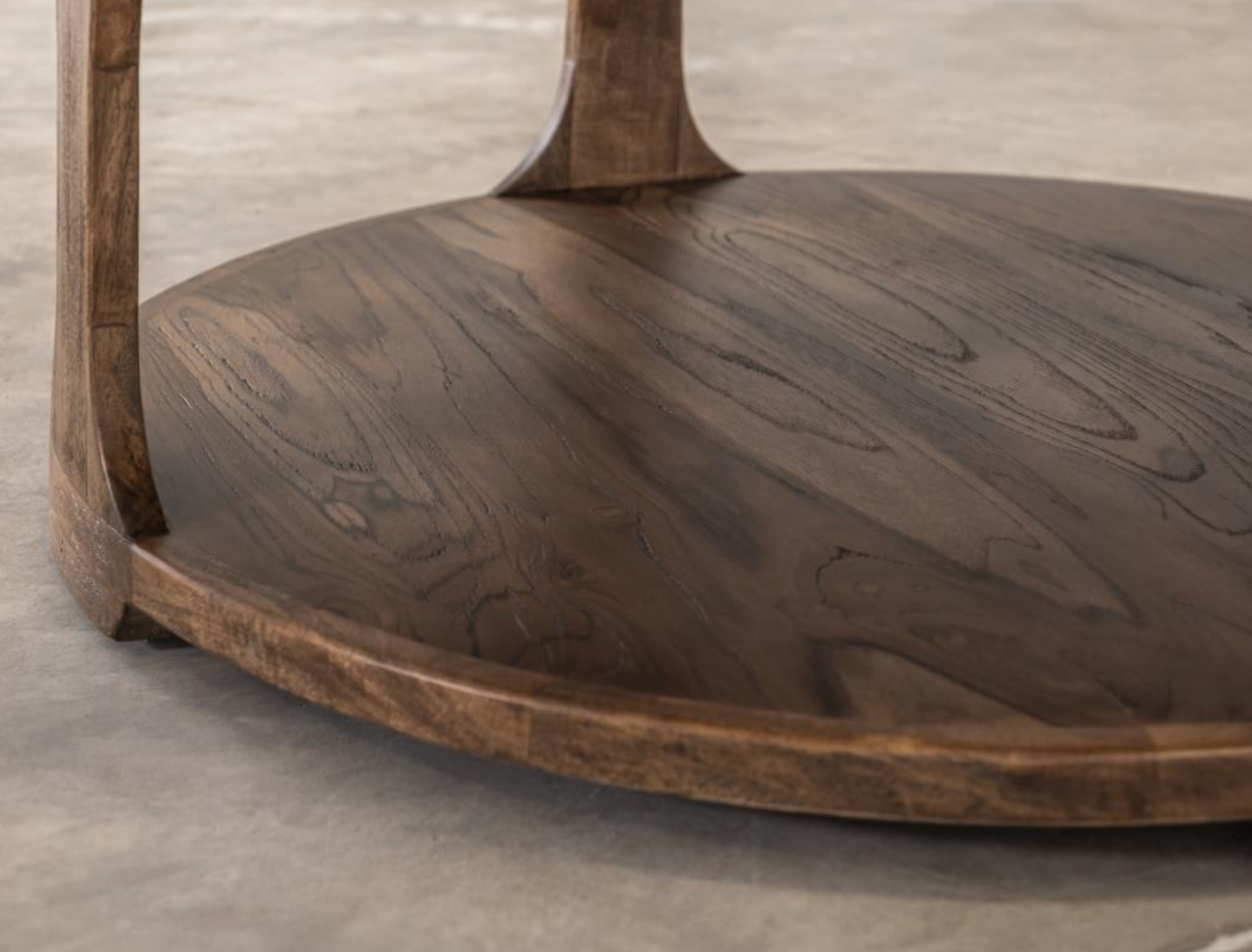 Bertram 42" Teak Round Coffee Table - Natural