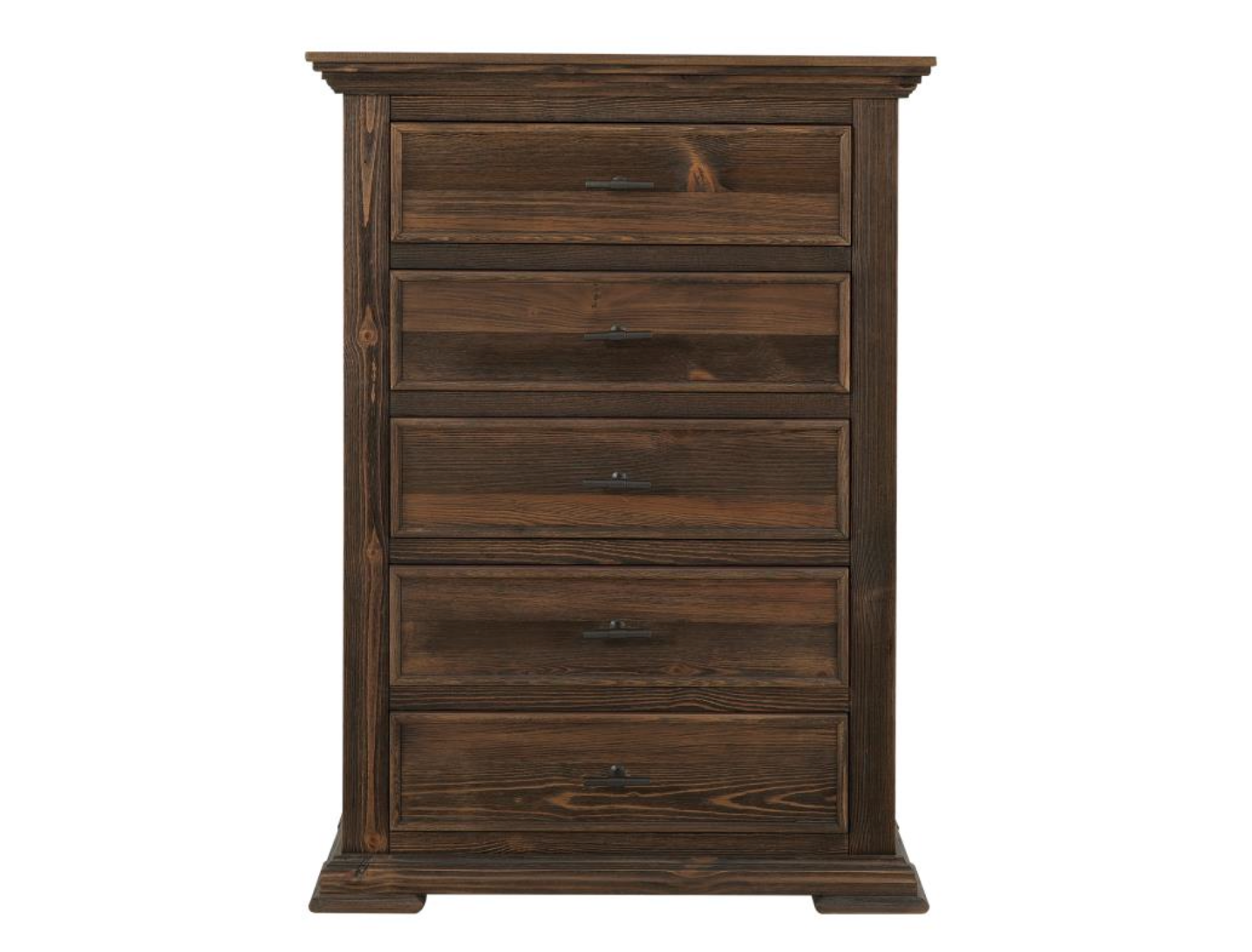 Dothan 37" 5 Drawer Dresser - Dark Cocoa