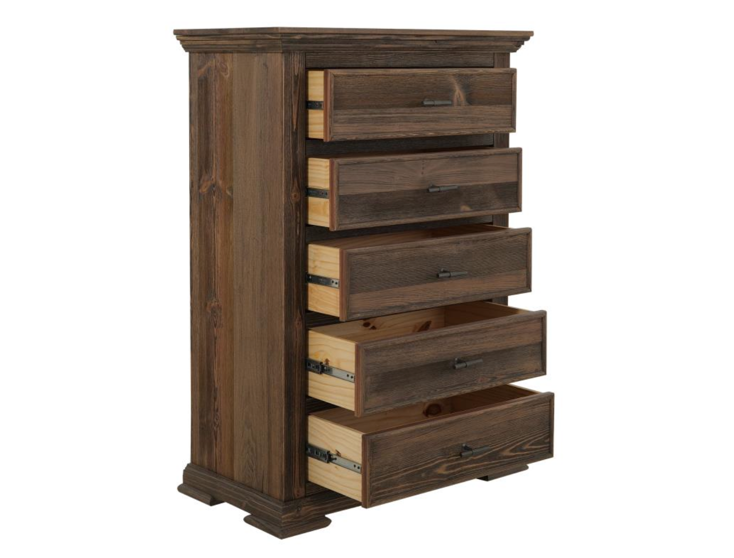 Dothan 37" 5 Drawer Dresser - Dark Cocoa