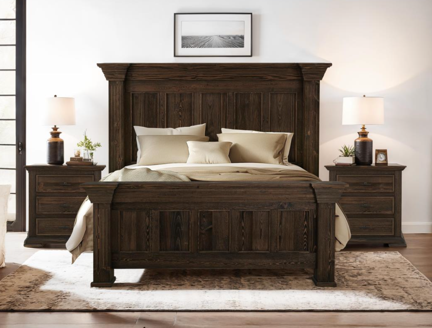 Dothan 37" 5 Drawer Dresser - Dark Cocoa