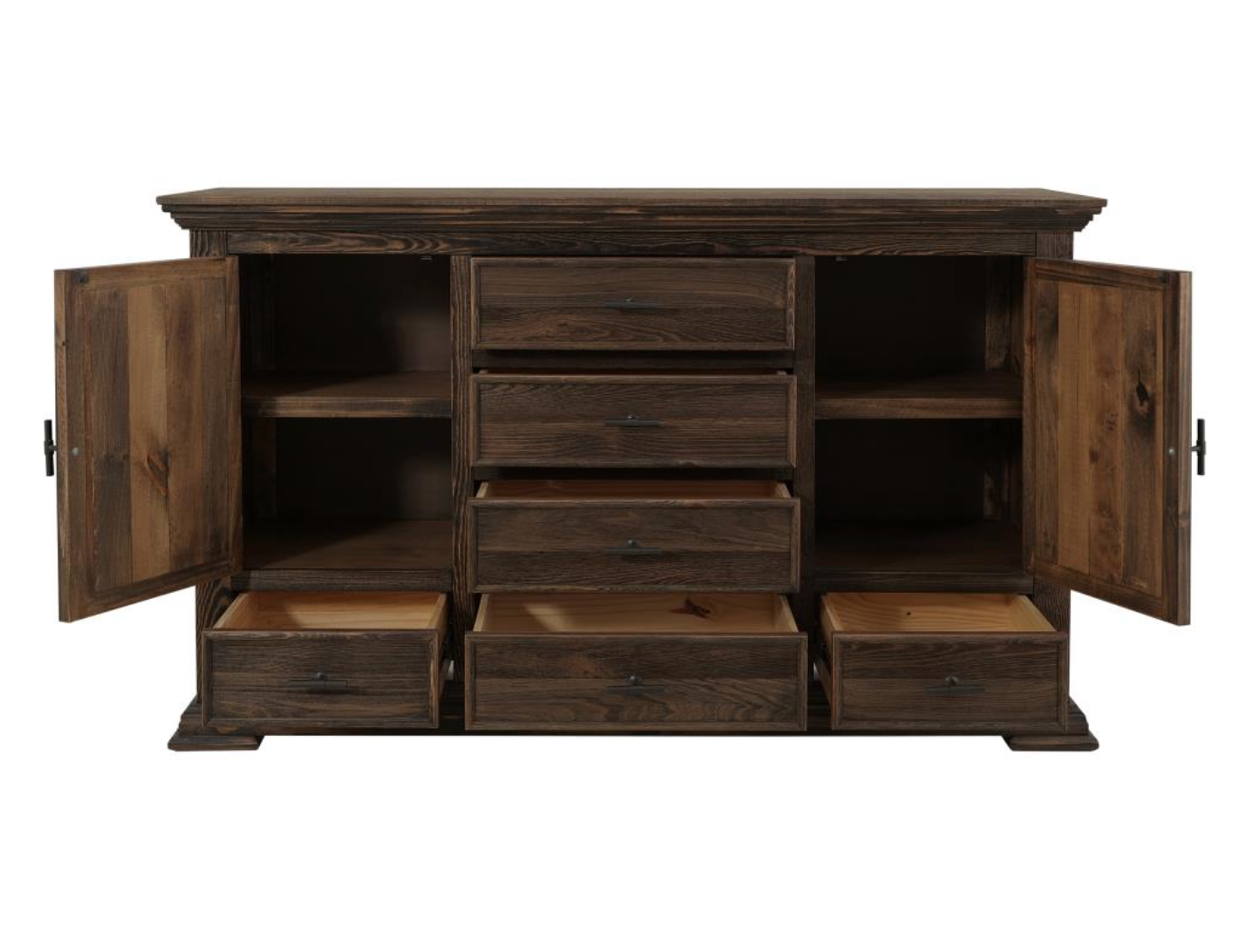 Dothan 69" 6 Drawer Dresser - Dark Cocoa