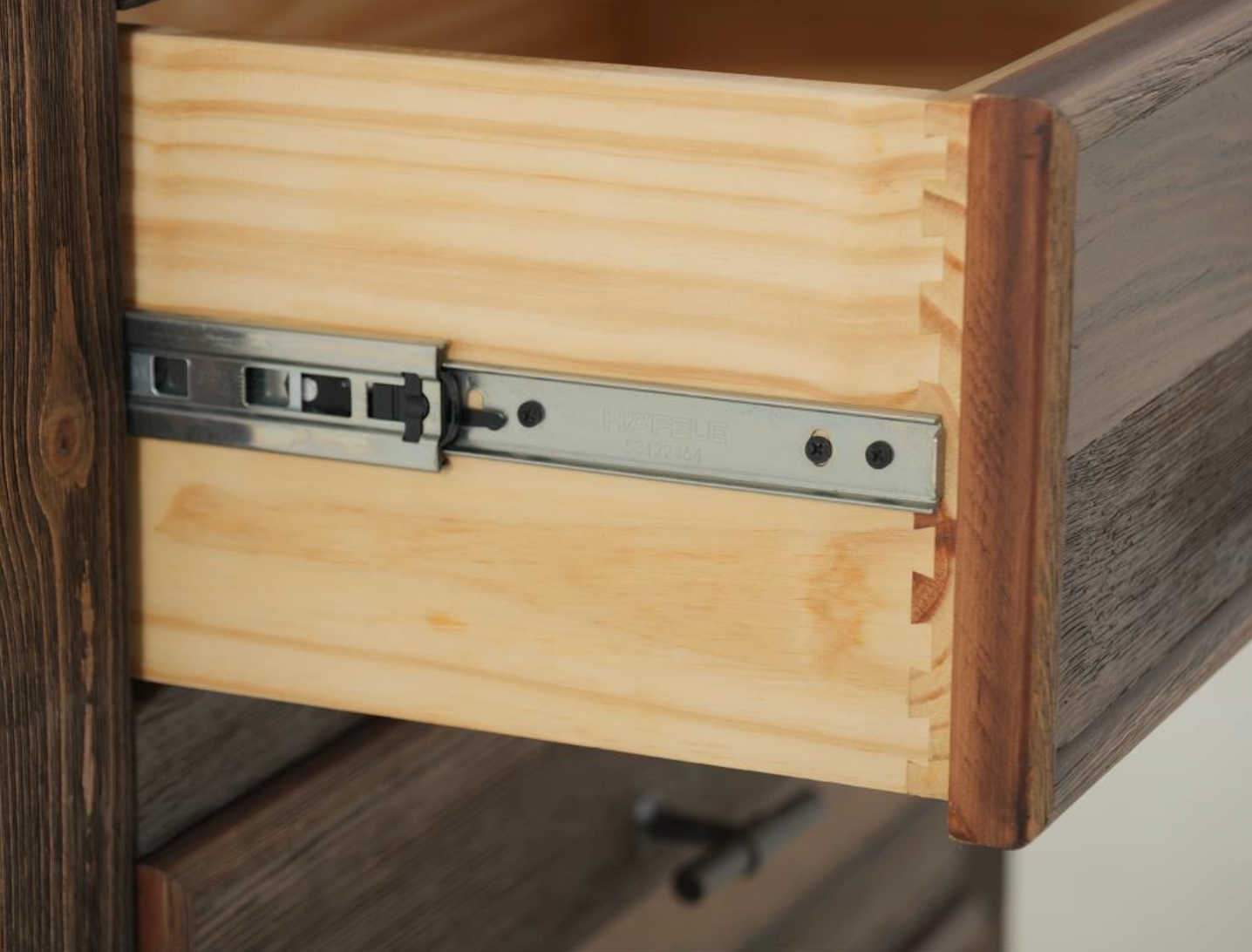 Dothan 30" 3 Drawer Nightstand- Dark Cocoa