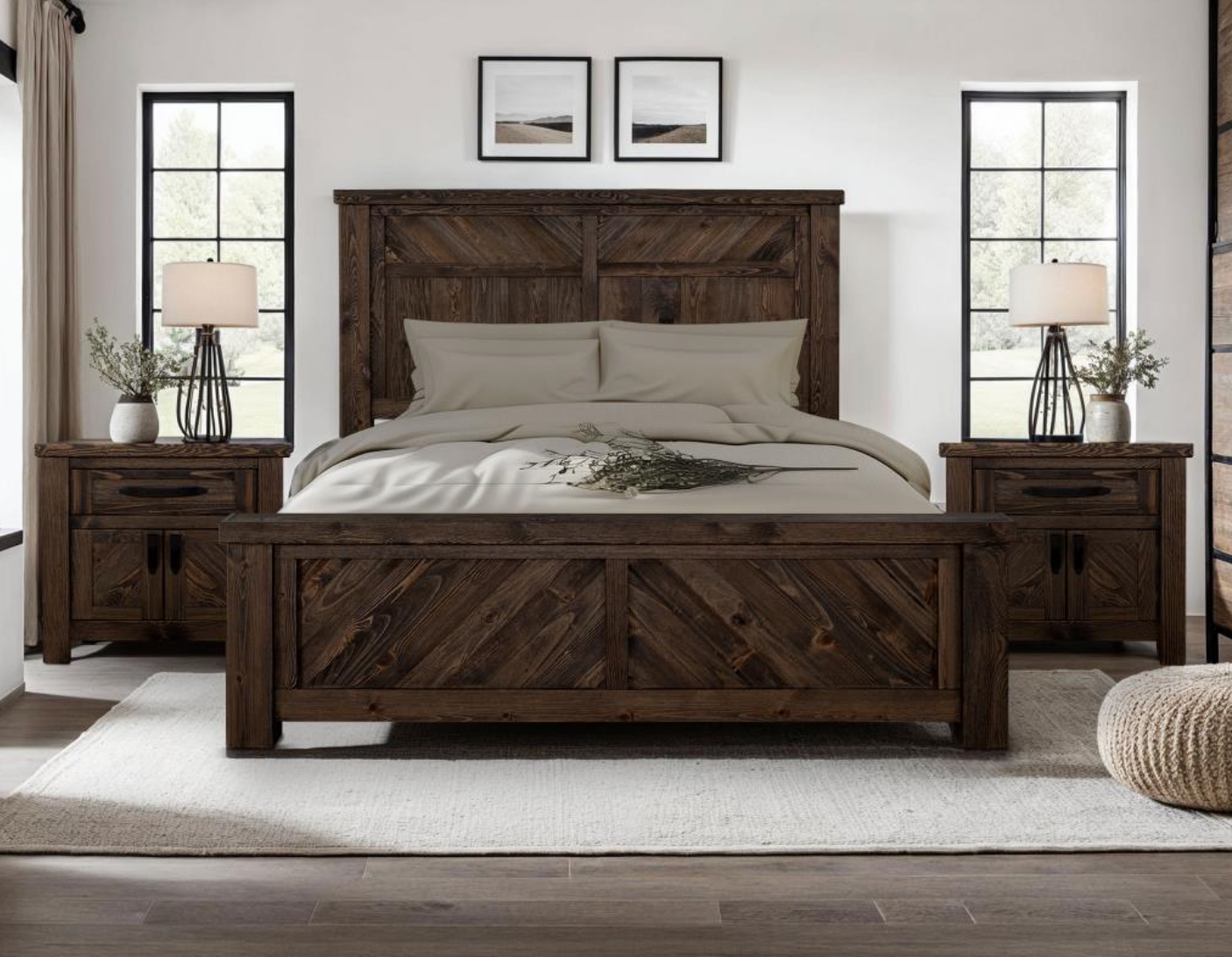 Dalton 28" 2 Drawer Nighstand - Espresso