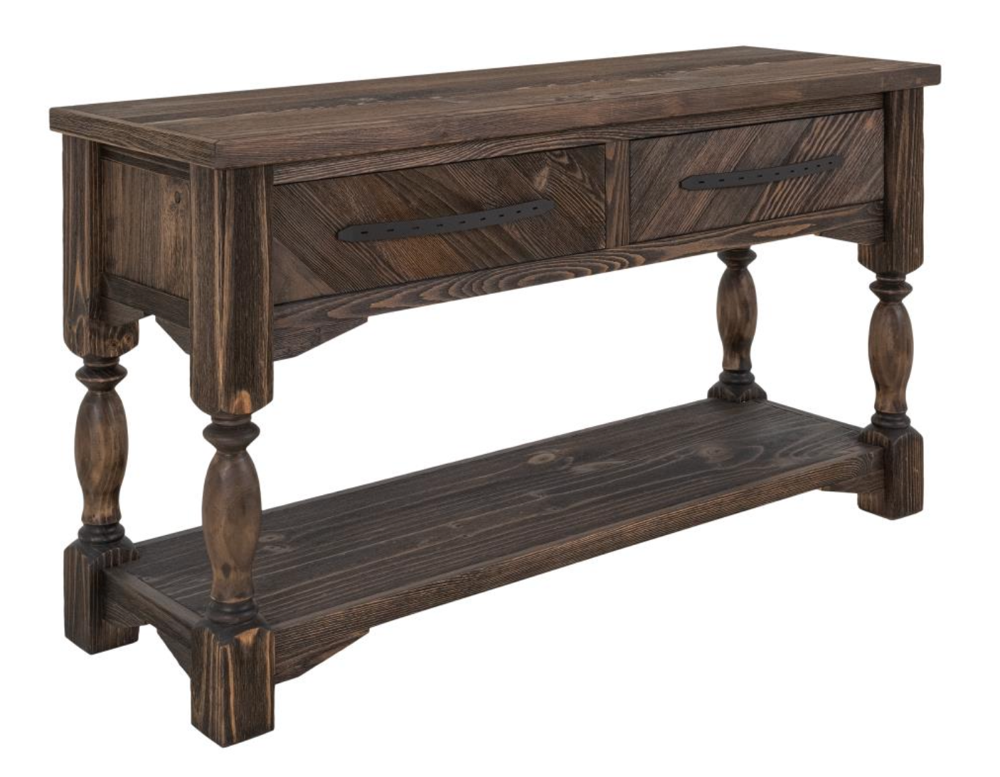 Dalton 60" 2 Drawer Console Table- Espresso