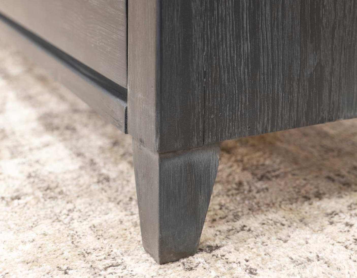 Etowah 17" 2 Drawer Nightstand - Ebony