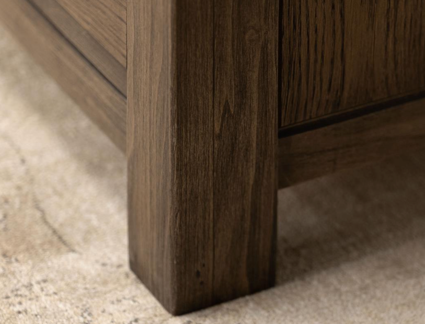 Newton 37" 4 Drawer Poplar Chest- Warm Oak