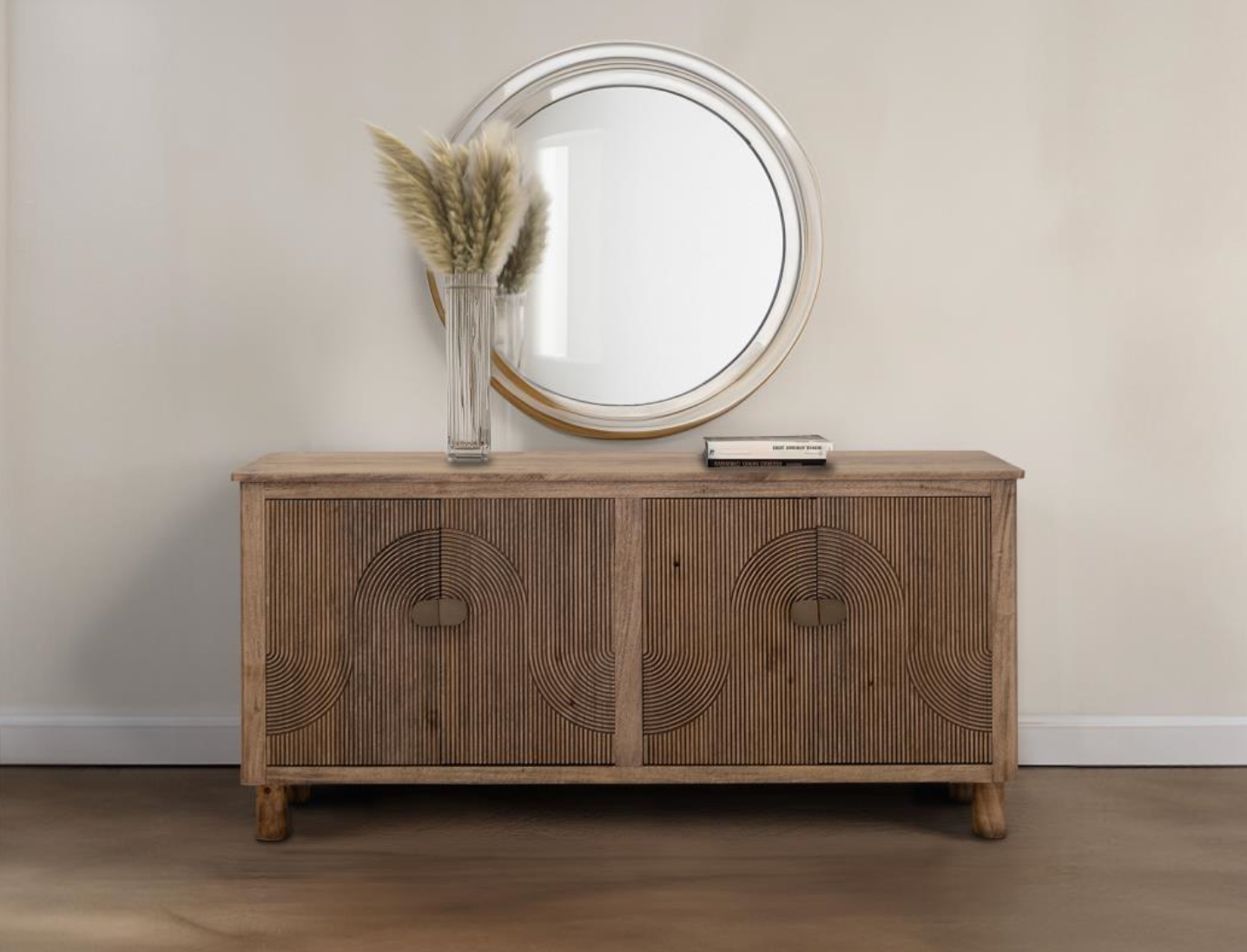 Ricardo 69" Melina 4 Door Sideboard - Natural