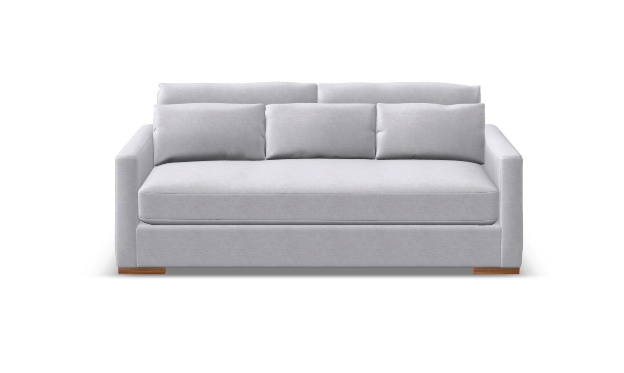 Glenda Quick Ship 90" Bench Cushion Sofa - Crypton Natural Linen