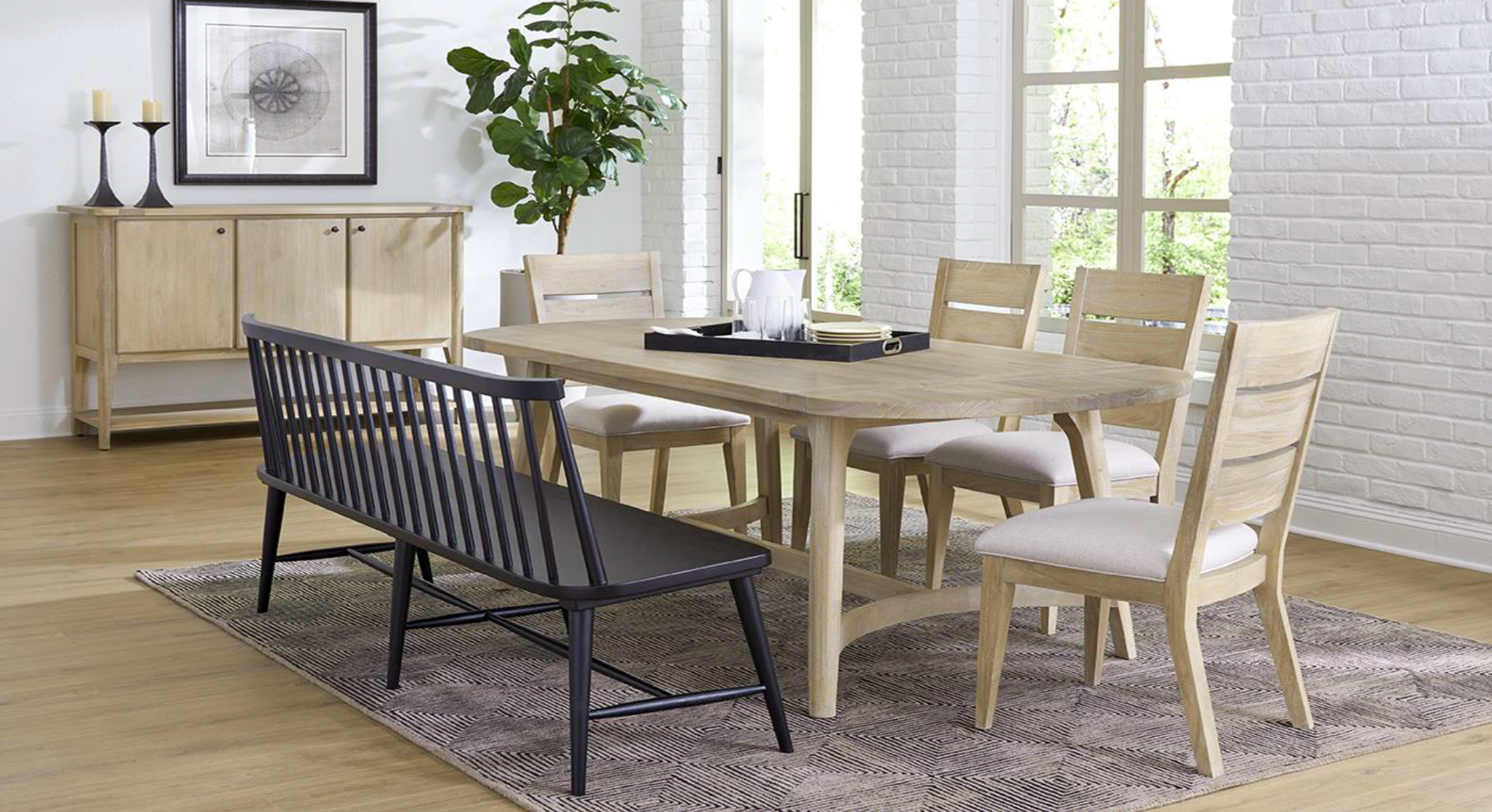 Sedona 86" Dining Table - Blonde Oak