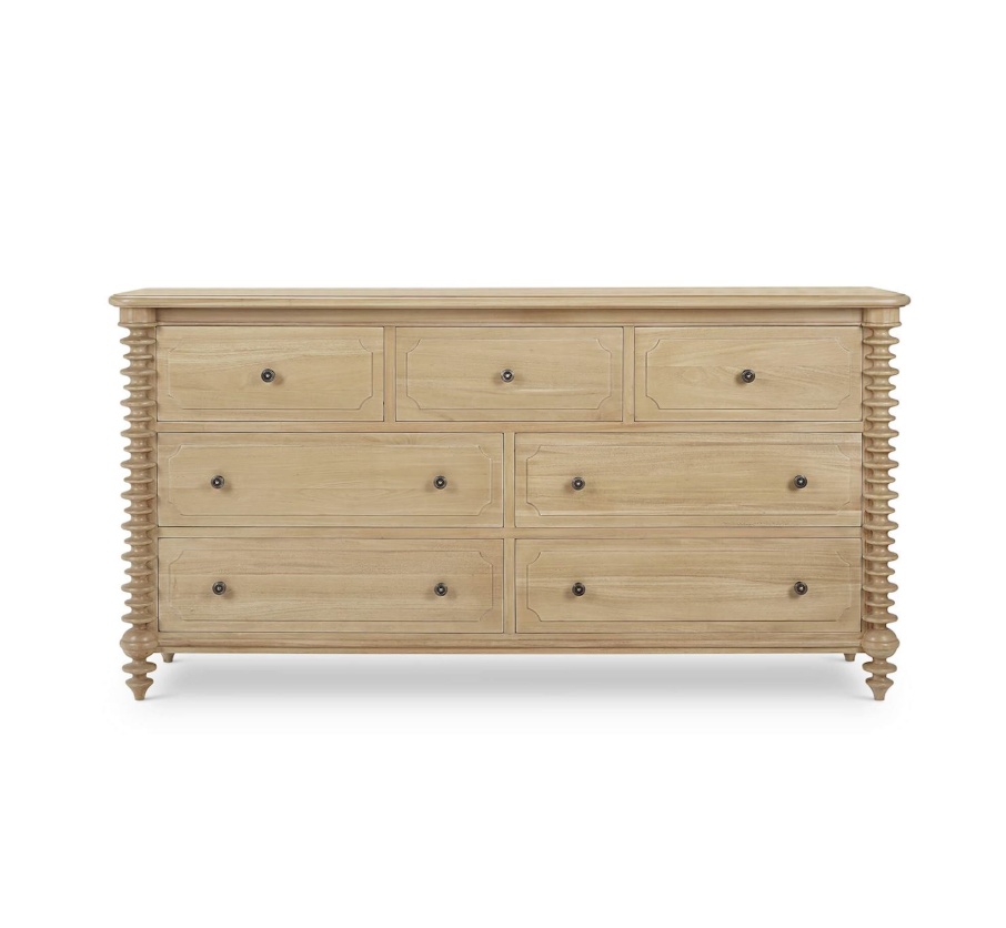 Milani 74" 7 Drawer Dresser - Fruitwood