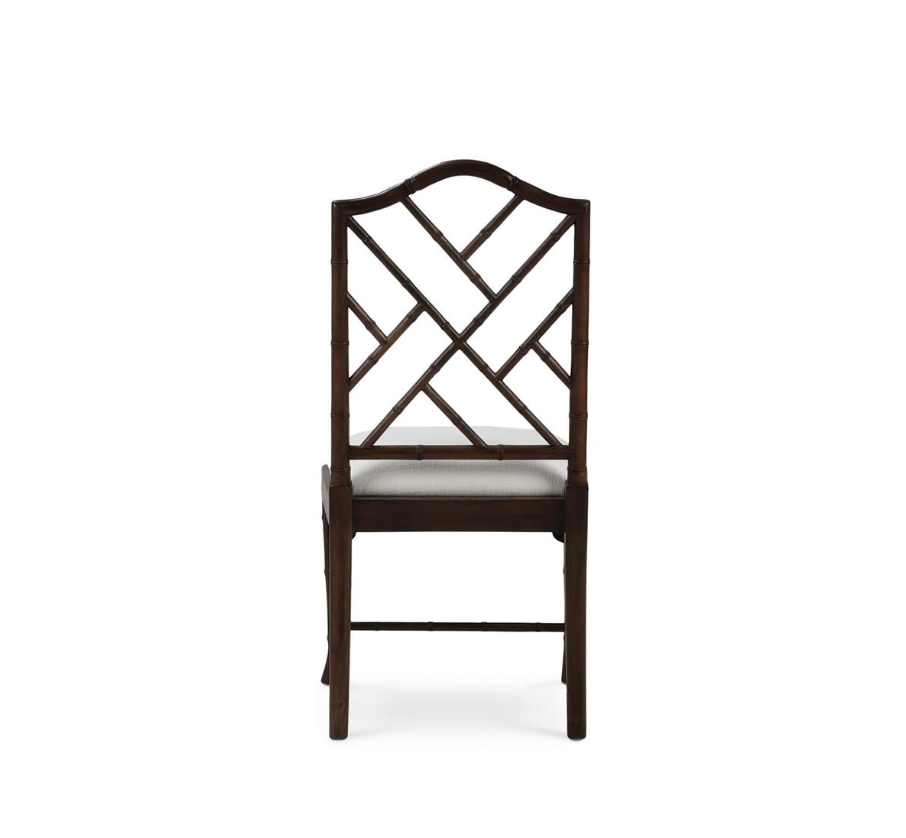Maeve 20" Mahogany Dining Chair - Performance White