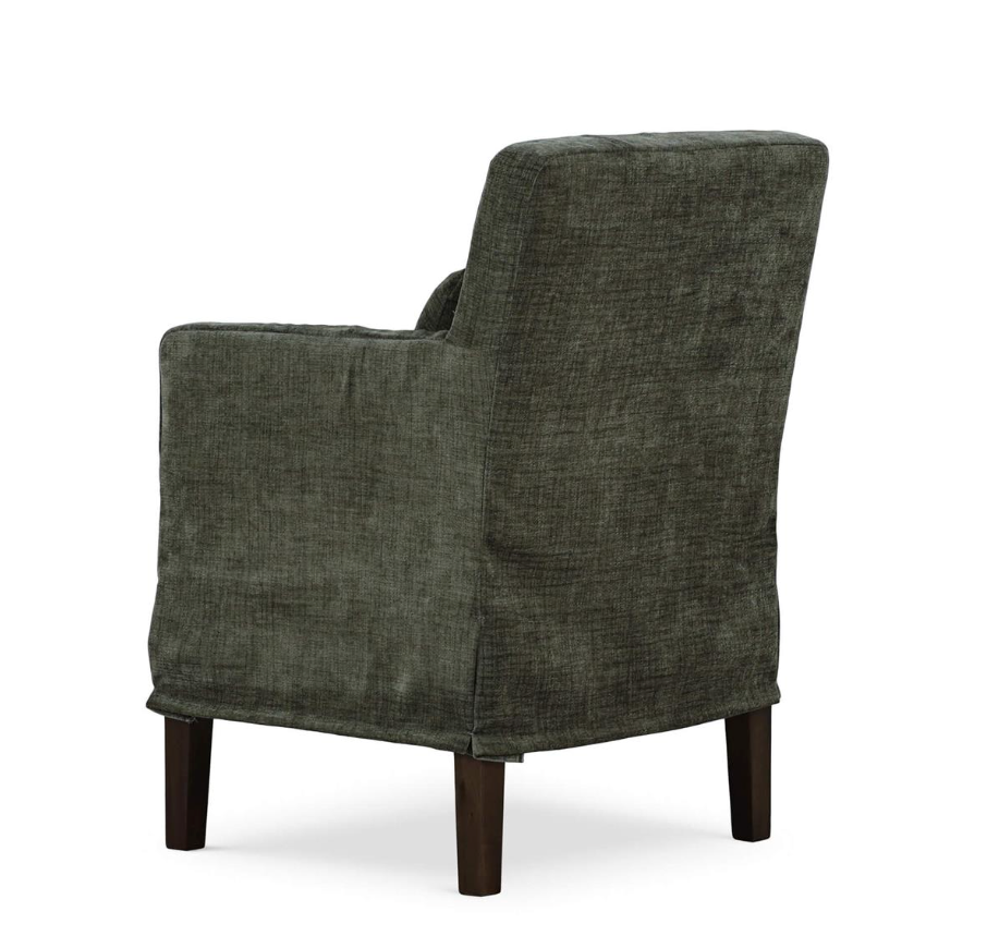 Aimee 22" Slipcover Dining Chair - Performance Moss