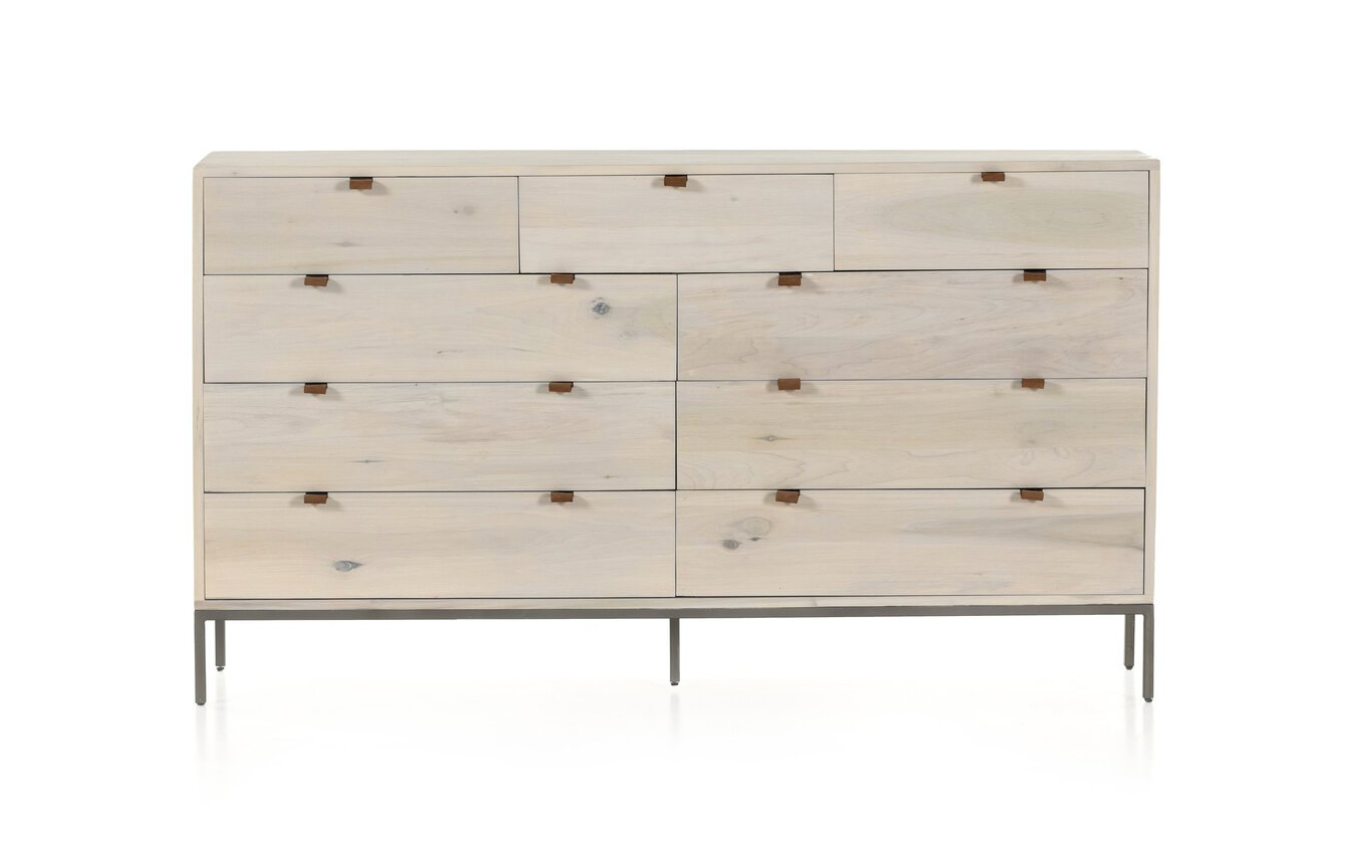 Marcel 70" 9 Drawer Dresser - Dove Poplar
