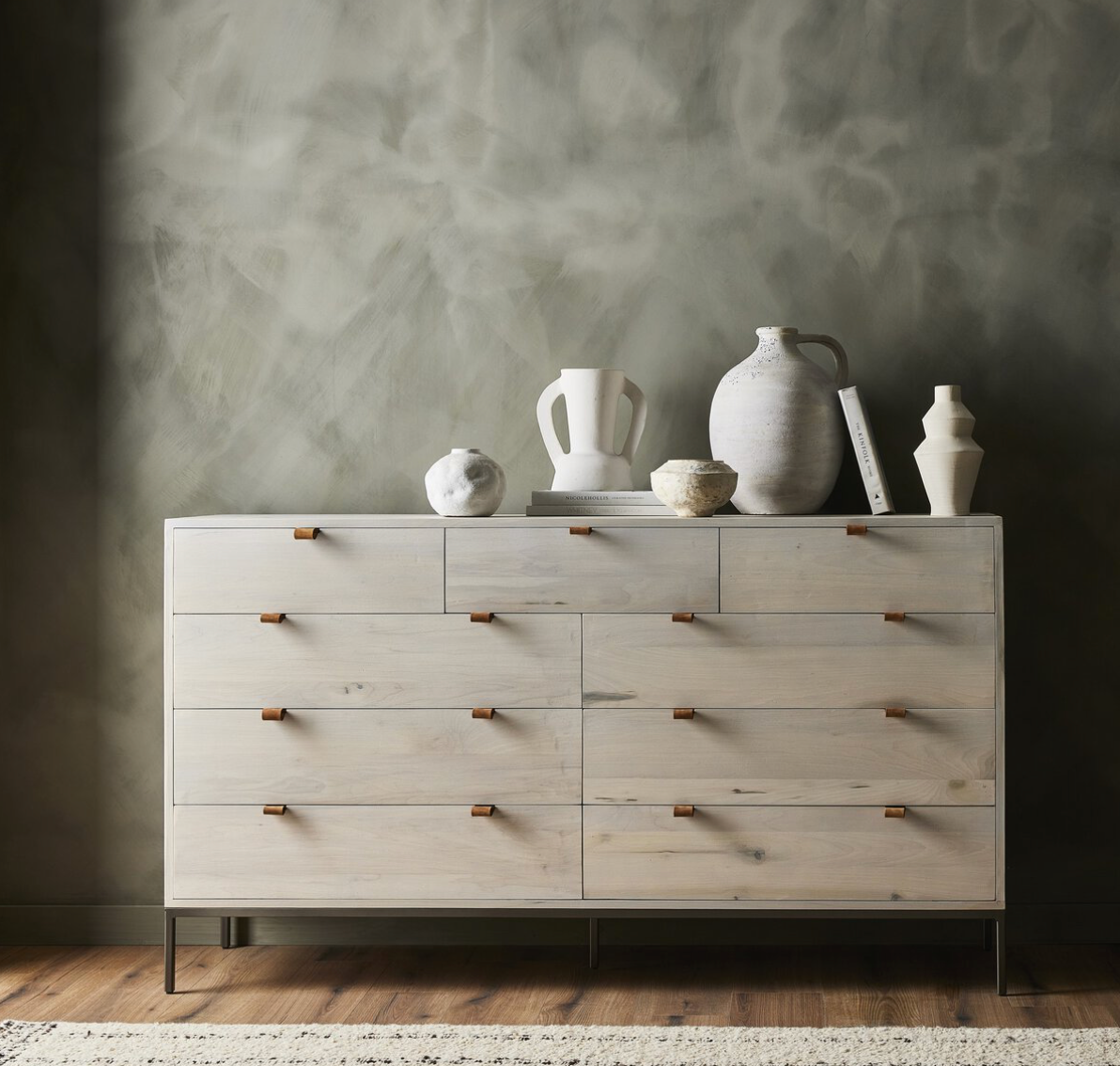 Marcel 70" 9 Drawer Dresser - Dove Poplar