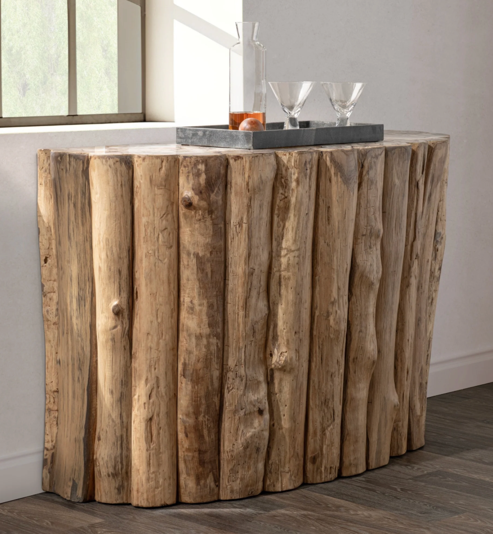 Timber 52" Petrified Teak Console Table