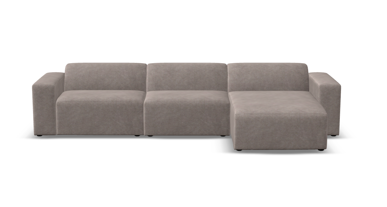 Theo Express Ship 137" Modular Sofa + Chaise