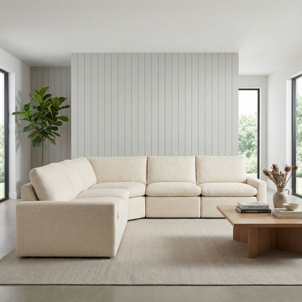 Tillman 139" x 139" Power Motion Sectional - Natural