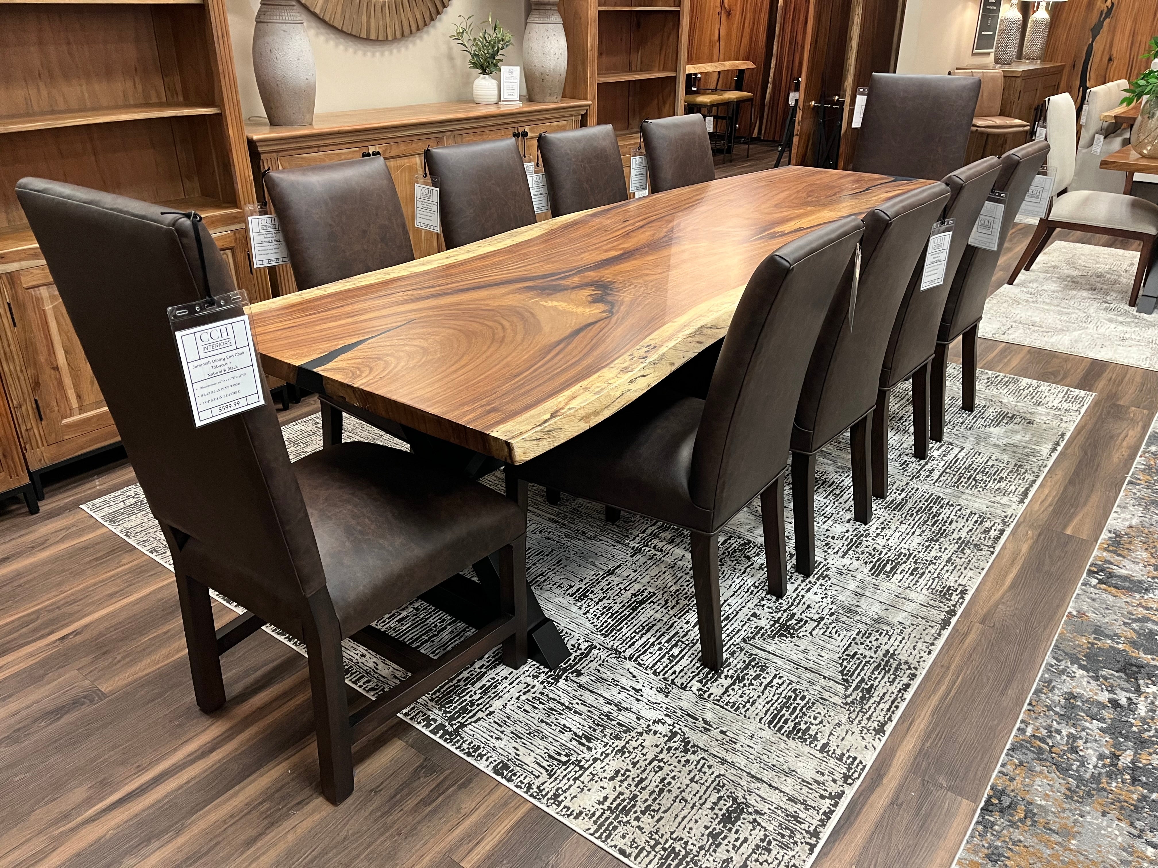 Nicoya 120" Guanacaste Live Edge Dining Table - Natural - SN457