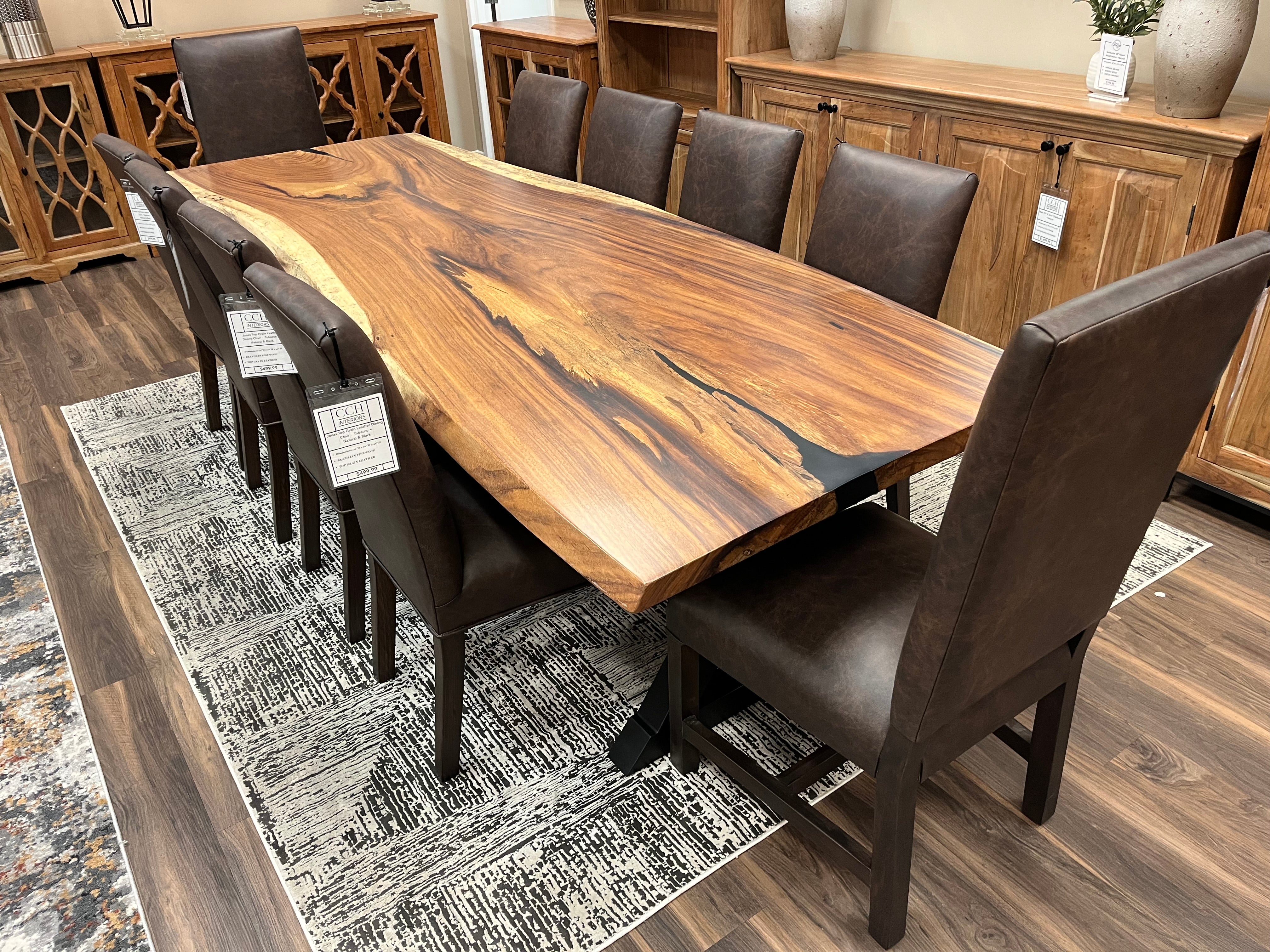 Nicoya 120" Guanacaste Live Edge Dining Table - Natural - SN457