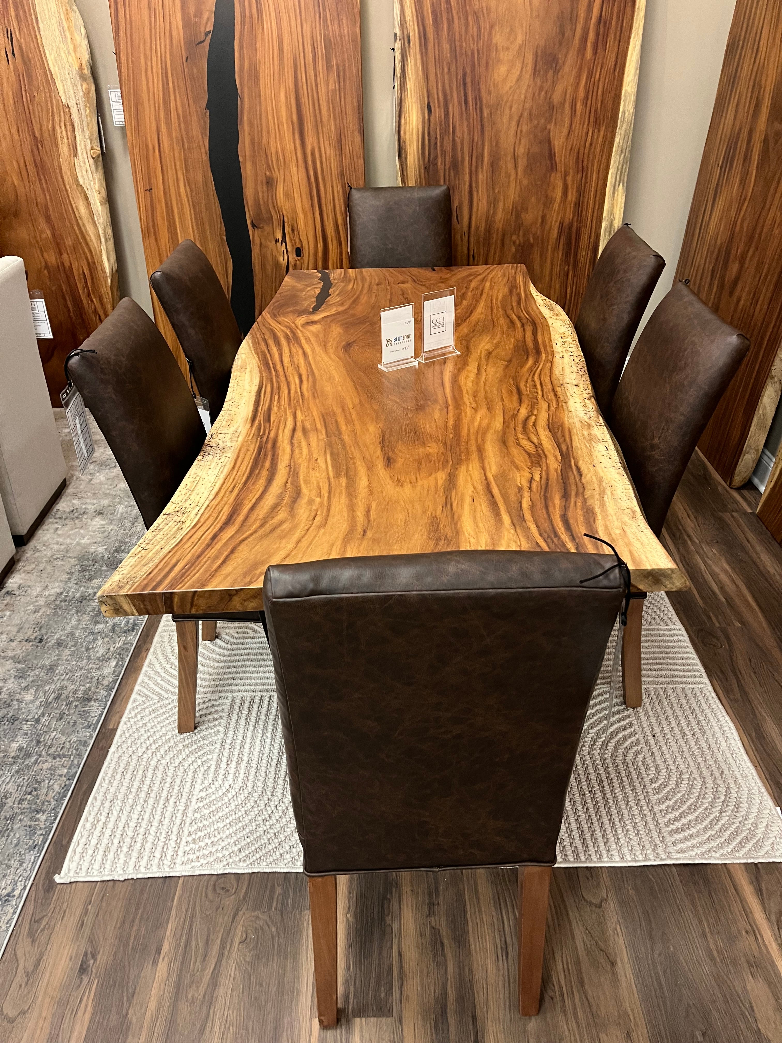 Nicoya 84" Guanacaste Live Edge Dining Table - Natural - SN451