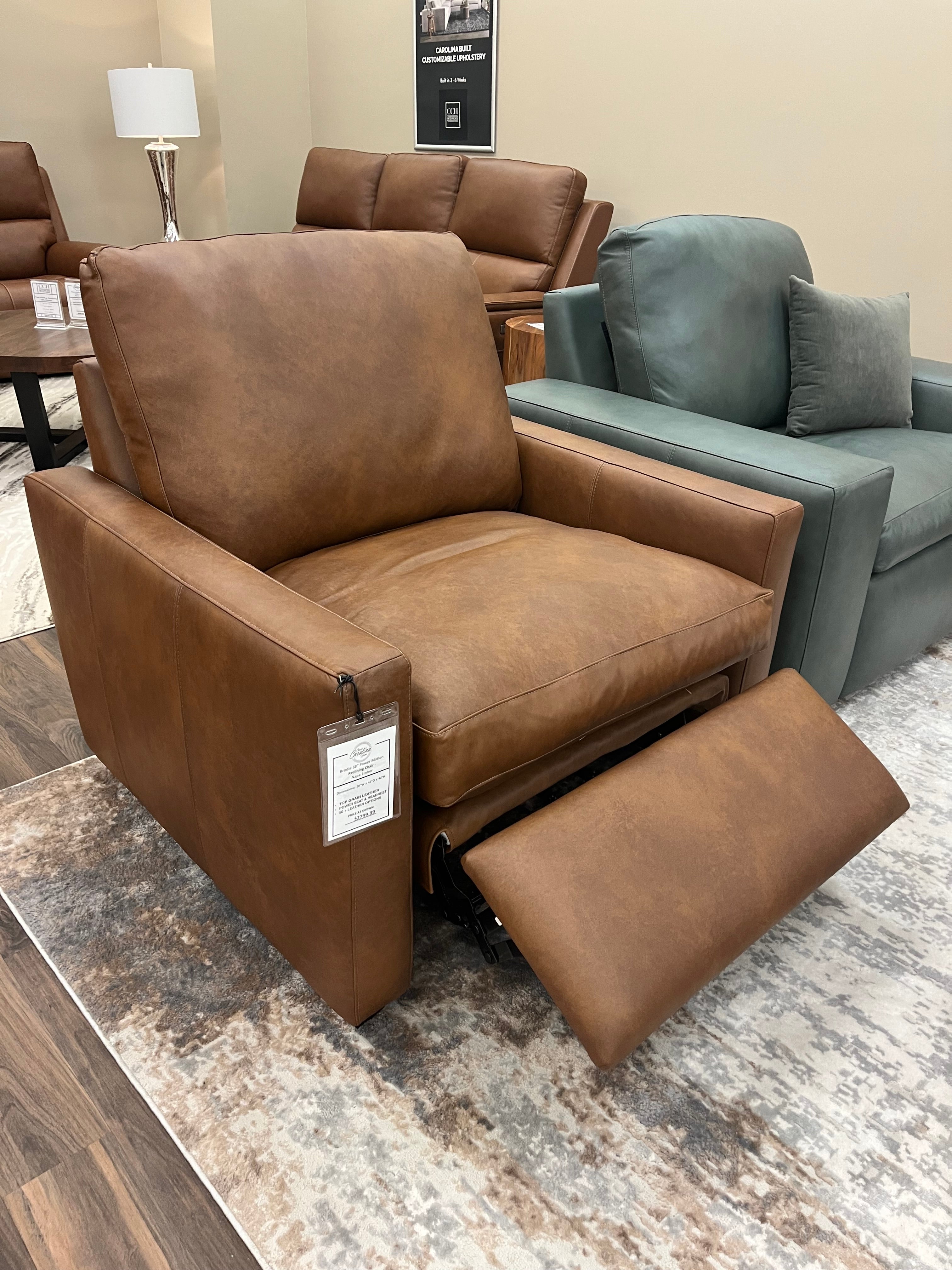 Brodie 38" Power Motion Reclining Chair - Napa Ember