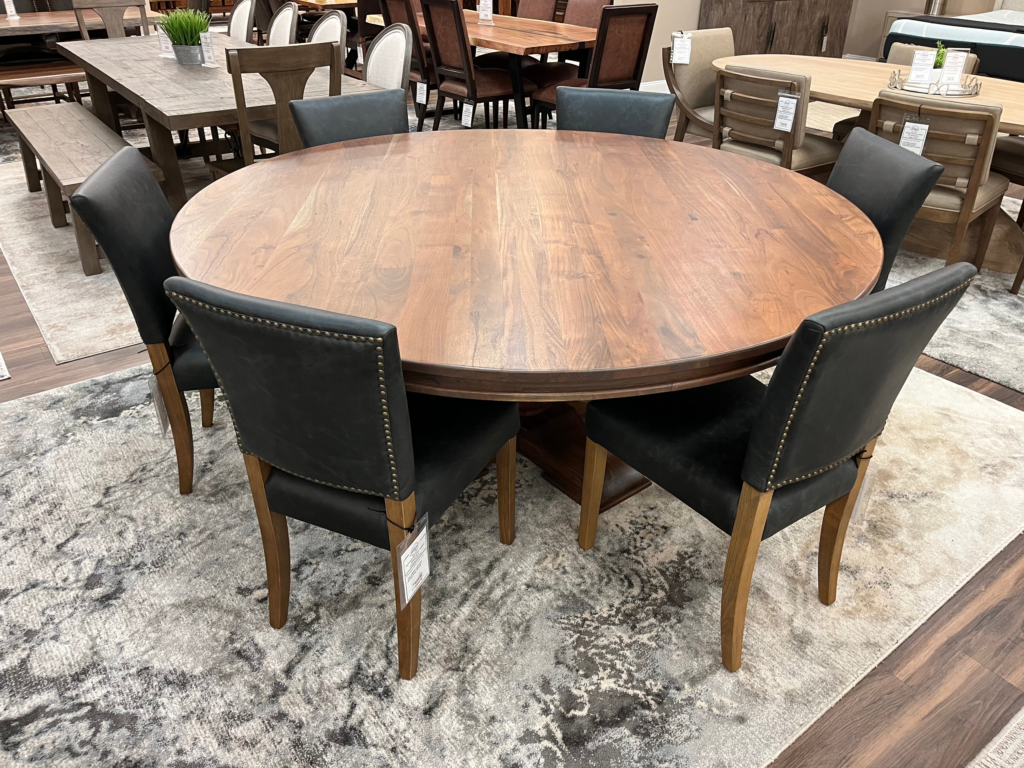 Marcia 72" Round Dining Table - Woodland