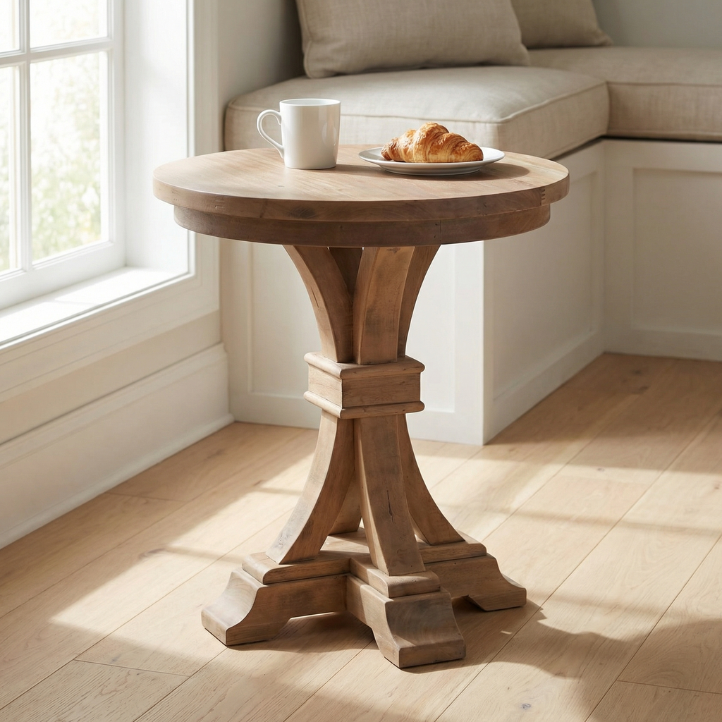 Vika 24" Mahogany End Table - Driftwood