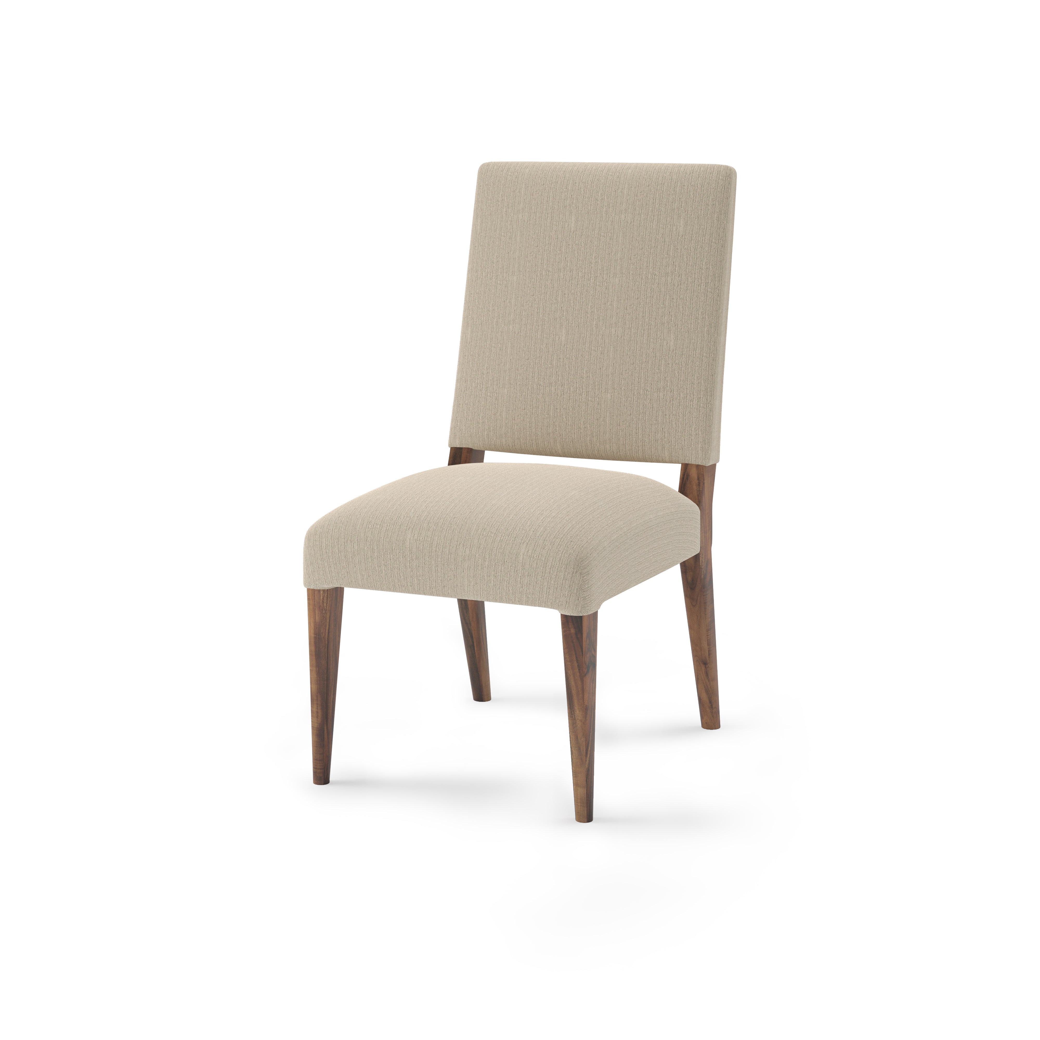 Willis Dining Chair - Performance Cream + Natural + Smoke