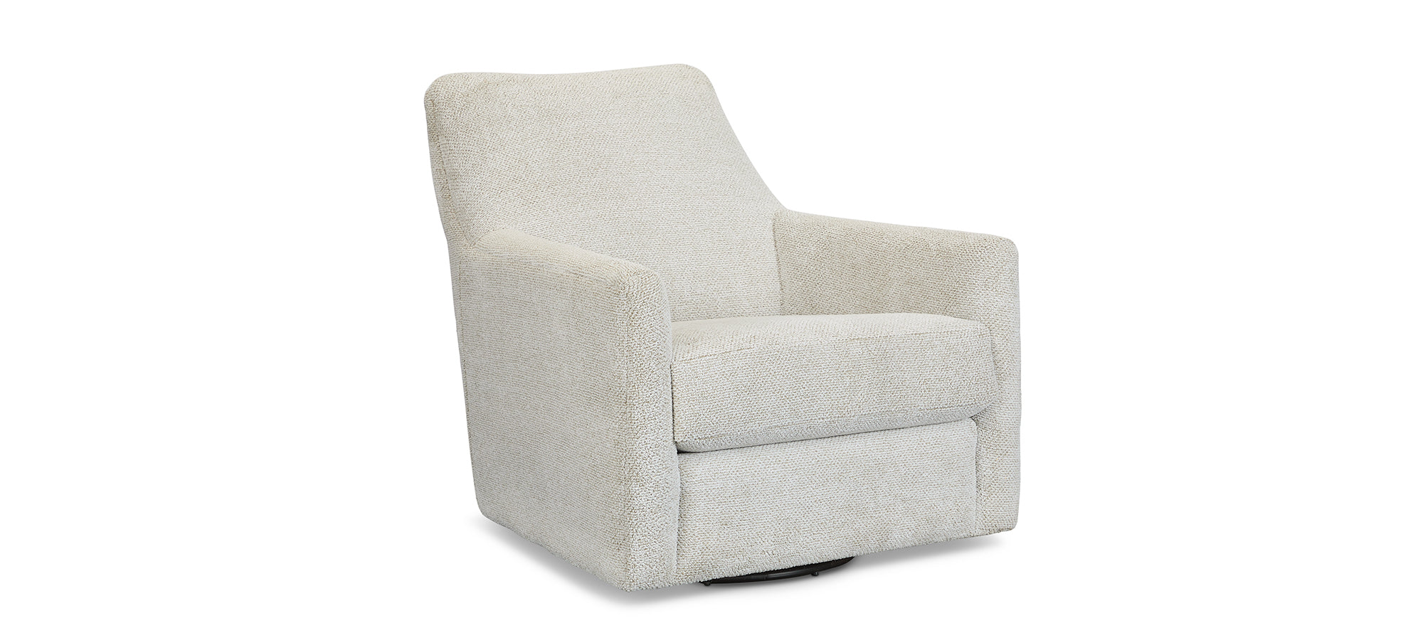 Willow 34" Quick Ship Swivel Glider Chair - Crypton Natural Linen