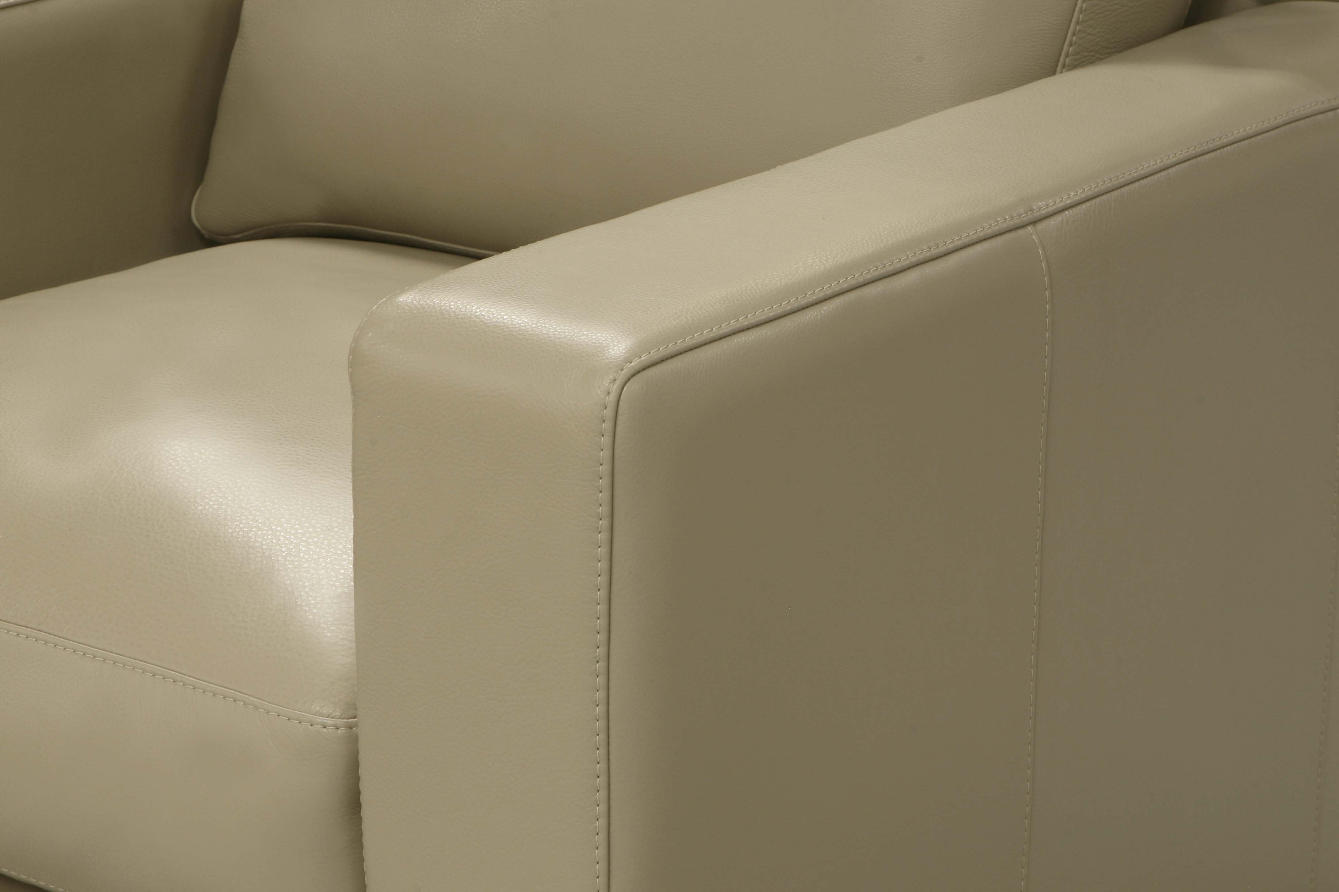 Mason 39" Top Grain Leather Swivel Chair - Boca Taupe