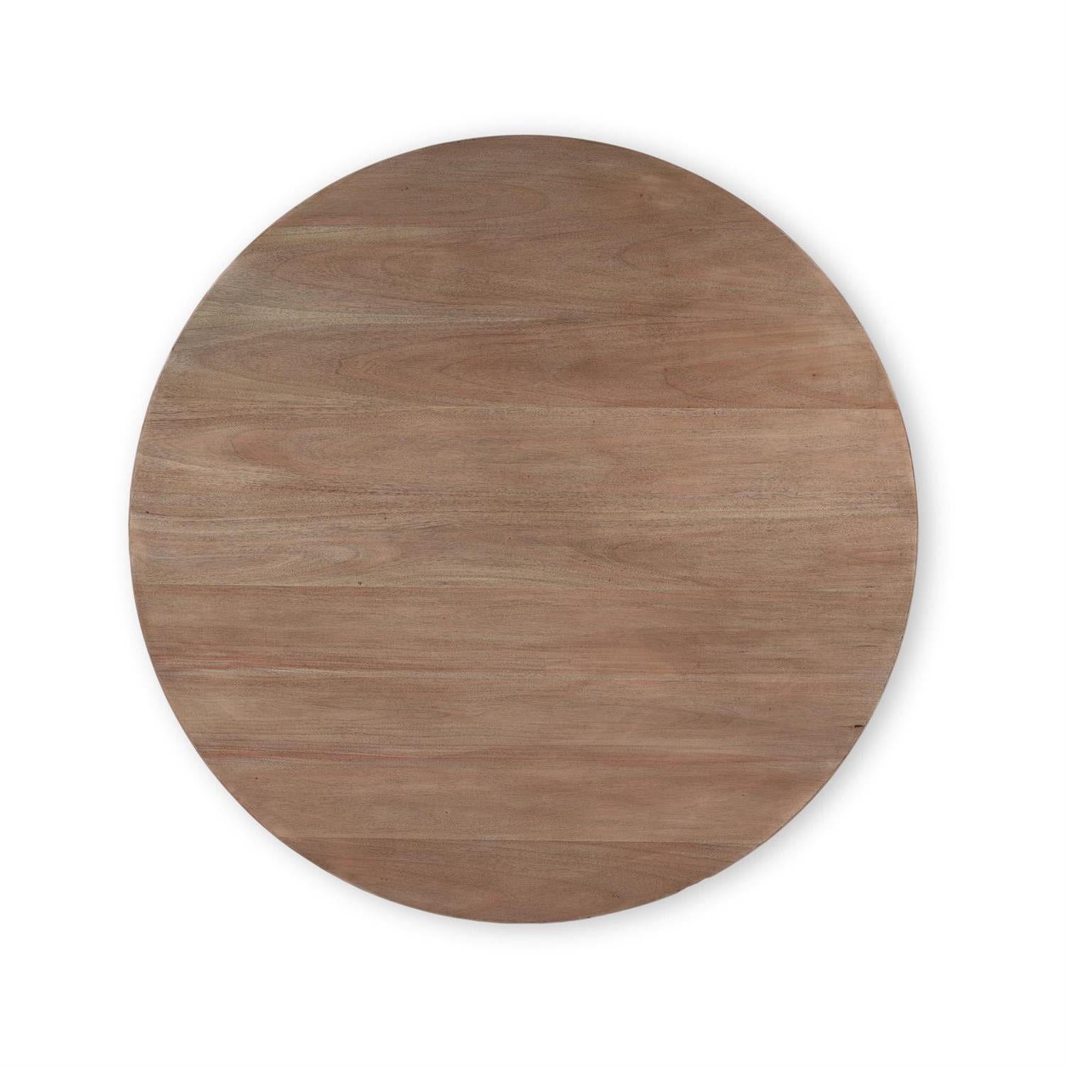 Farah 48" Mahogany Round Coffee Table - Fruitwood