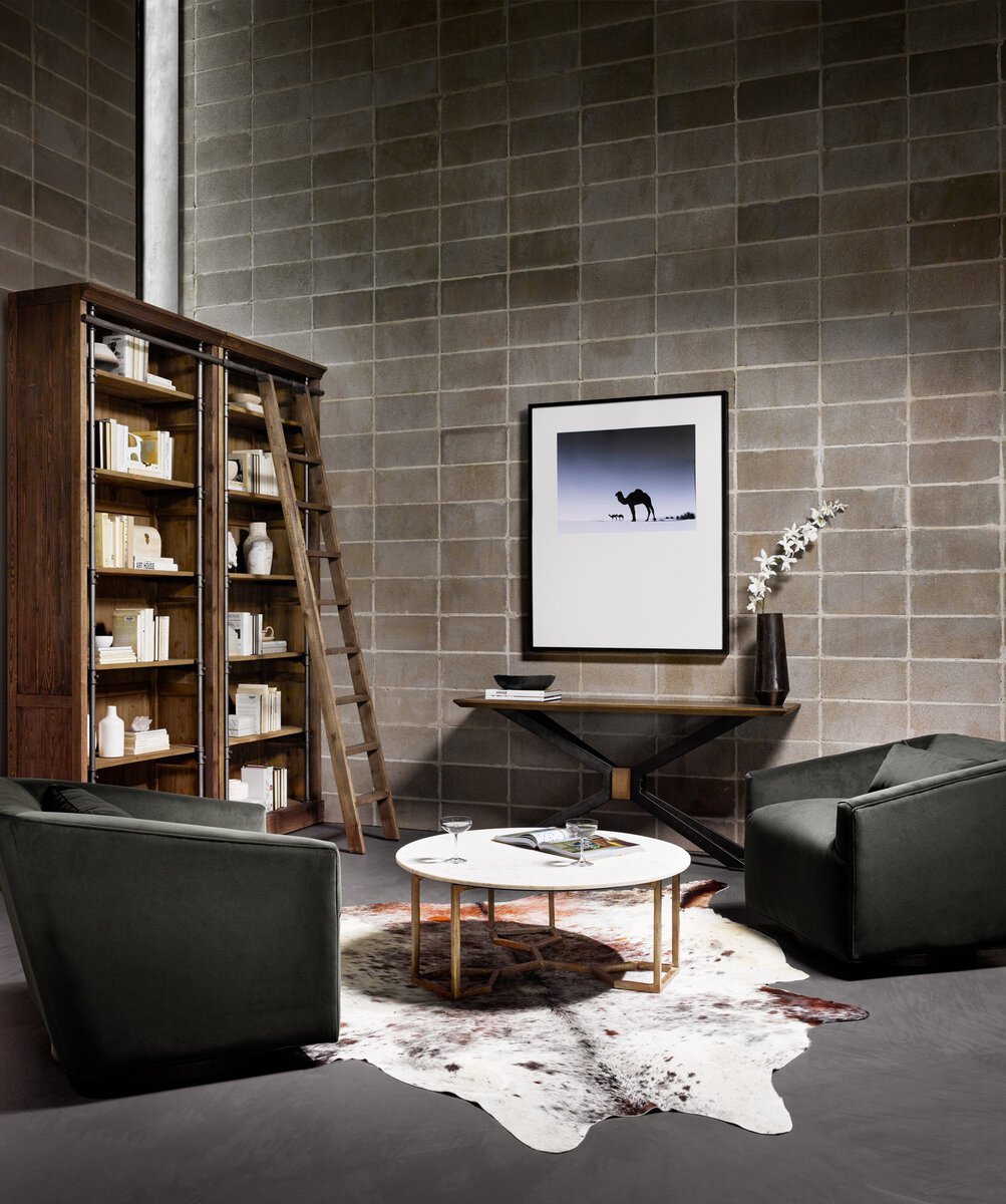 Yul 31" Swivel Chair - Velvet Smoke