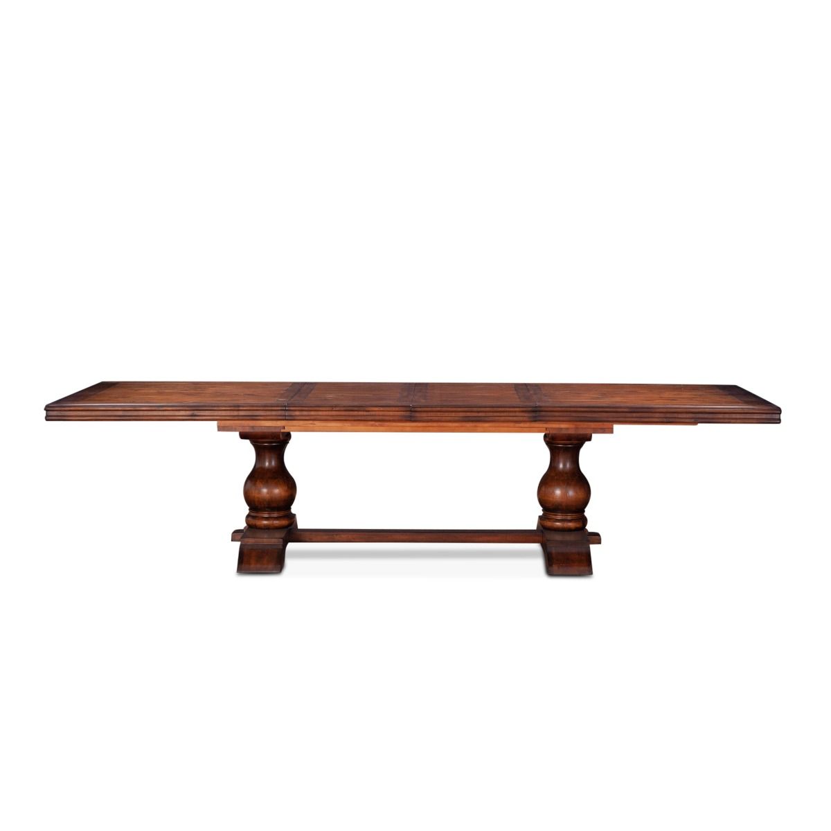 Sicily 84" - 106" - 128" Extension Dining Table - Chestnut