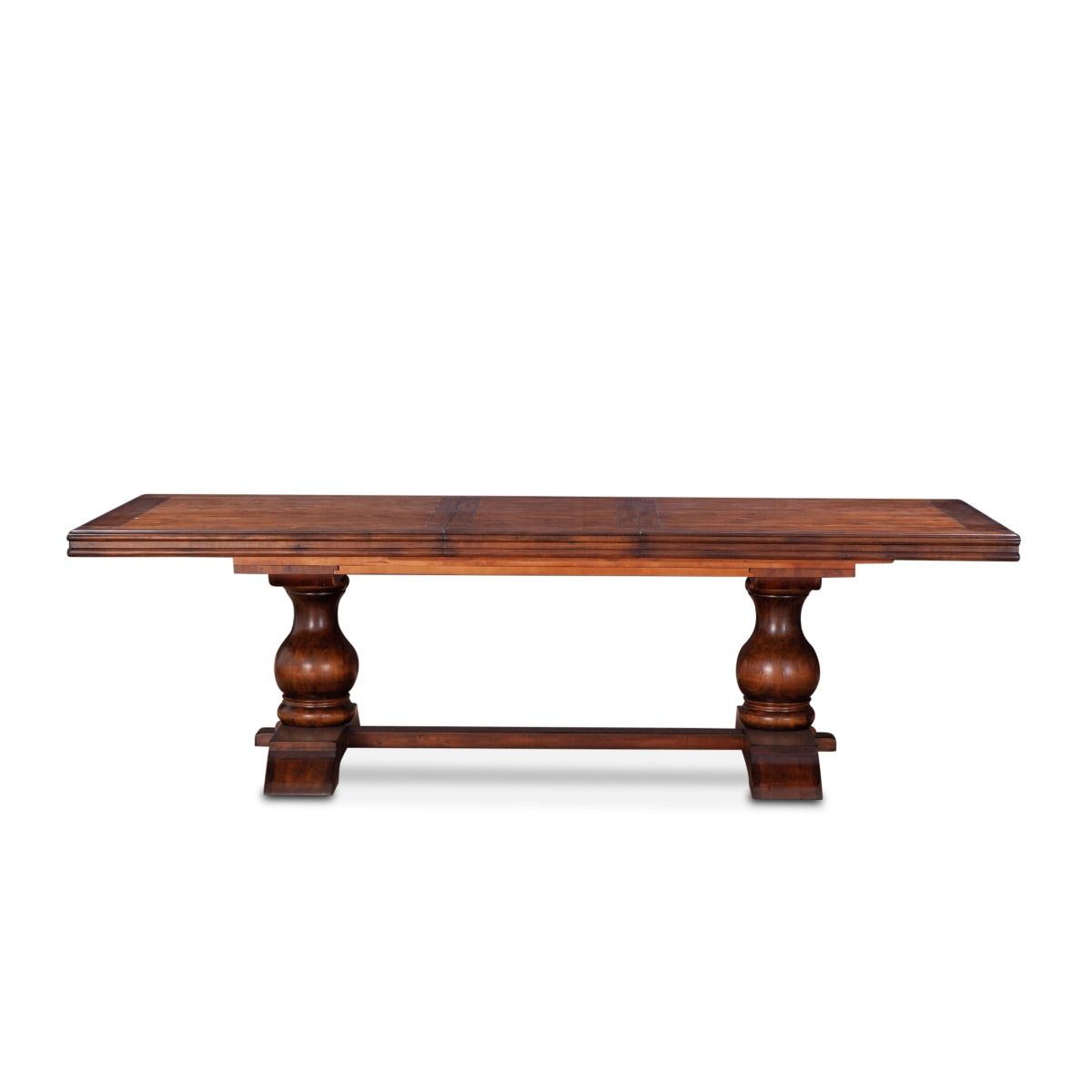 Sicily 84" - 106" - 128" Extension Dining Table - Chestnut