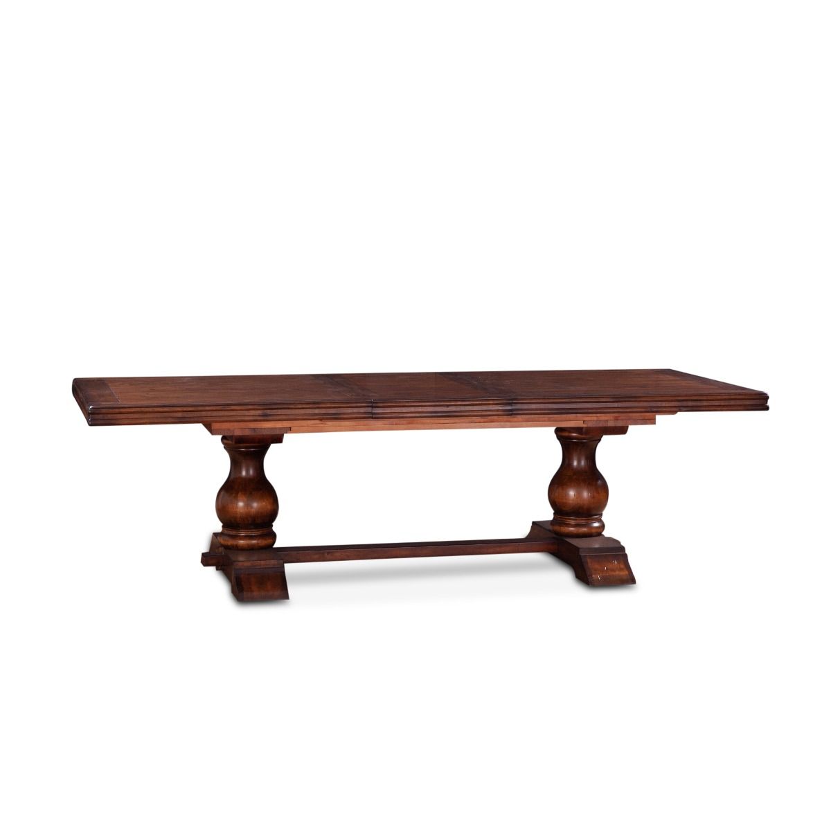 Sicily 84" - 106" - 128" Extension Dining Table - Chestnut