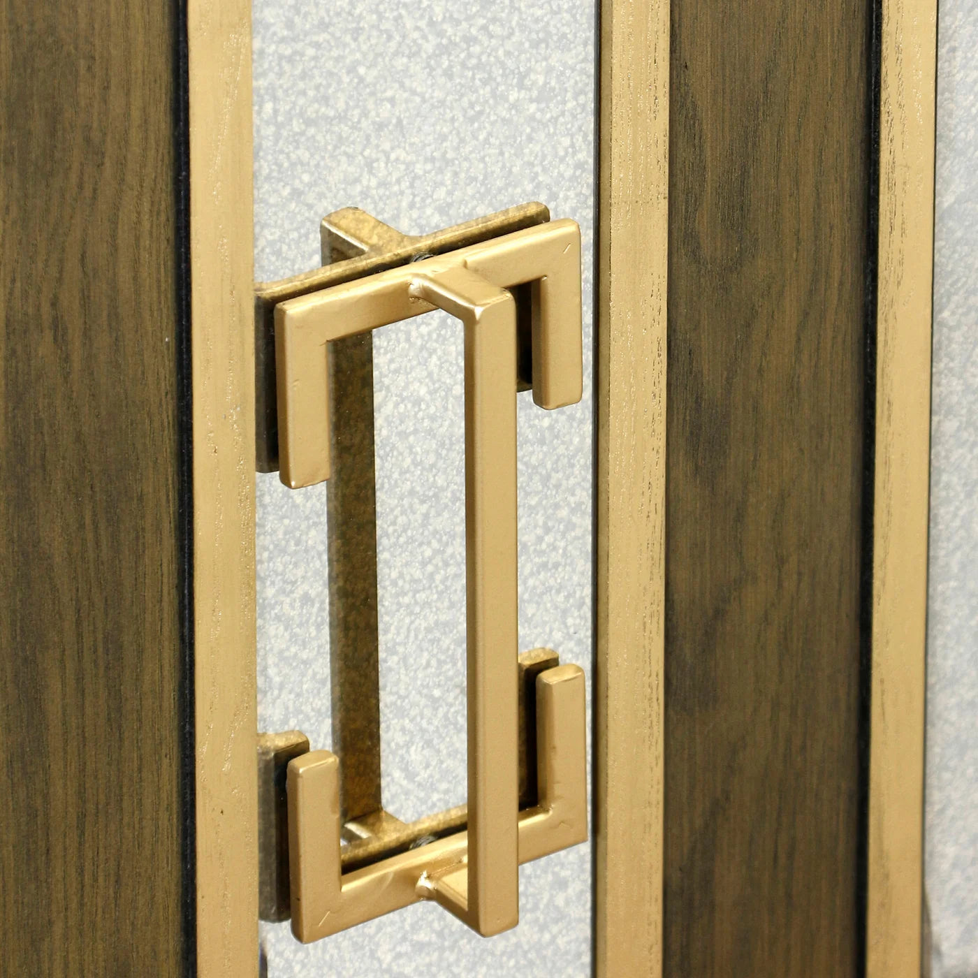 Noreen 80" 4 Door Antique Mirror Sideboard - Walnut