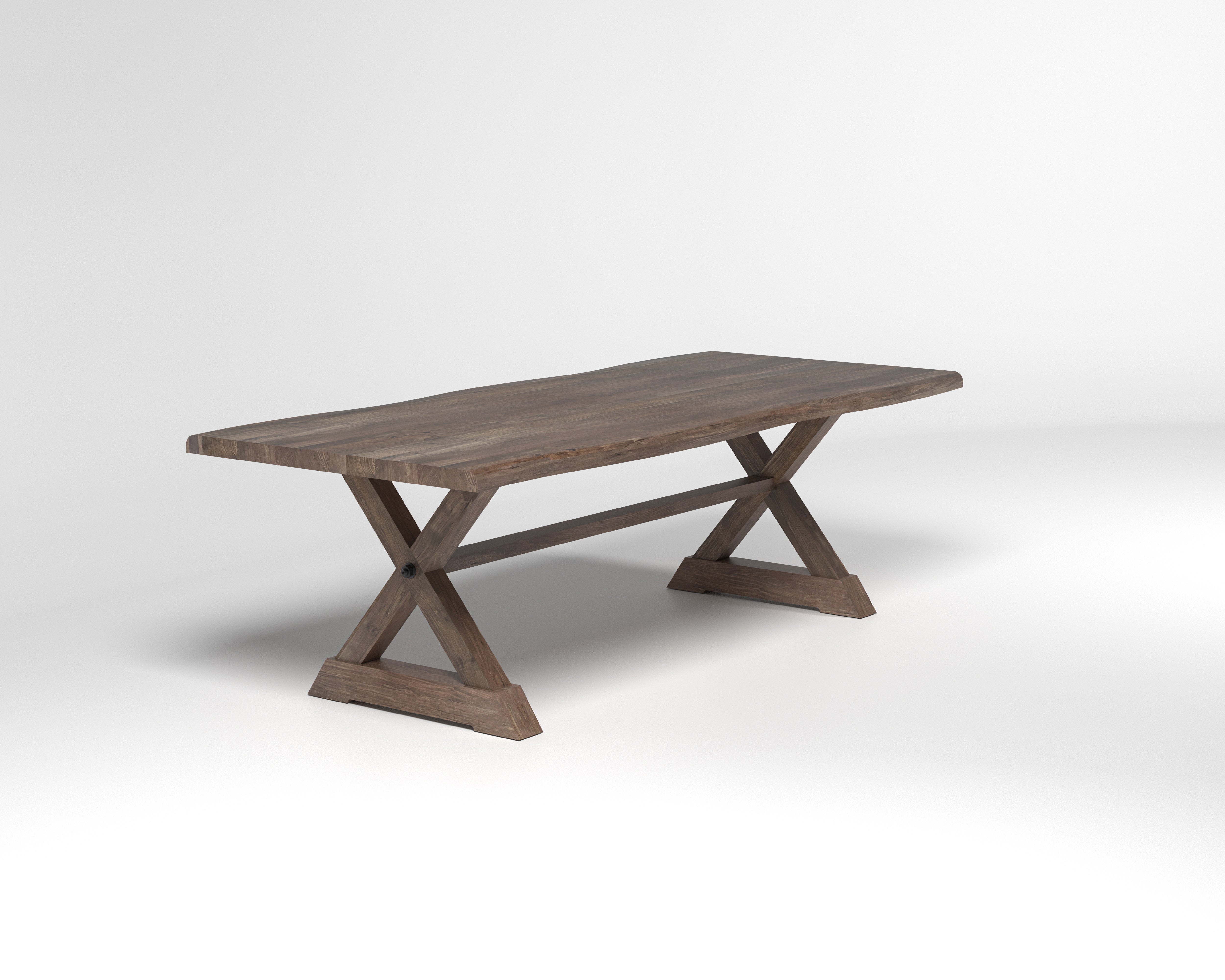 Nathan 96" Live Edge Dining Table - Tempest