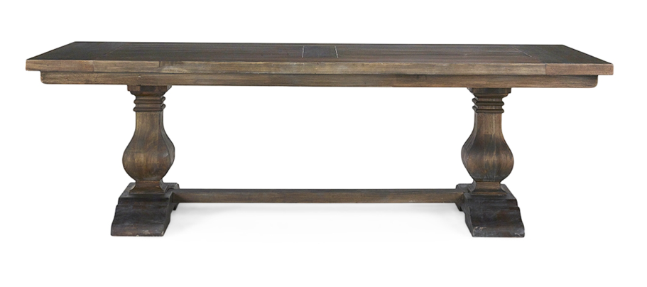 Weston 96" Mahogany Dining Table - Cocoa - Classic Carolina Home