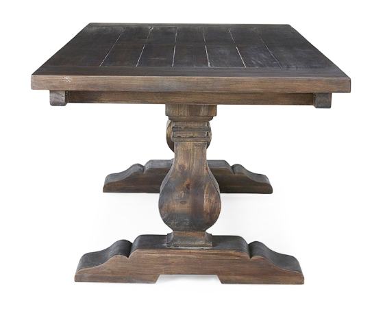 Weston 96" Mahogany Dining Table - Cocoa - Classic Carolina Home