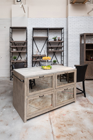 Evan 30" Wood + Iron Single Bookshelf - Classic Carolina Home