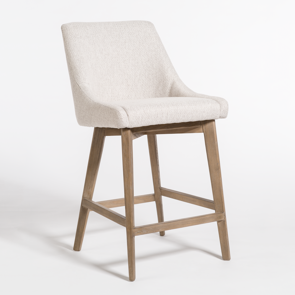 Nicole Counter Stool - Sand + Ash - Classic Carolina Home