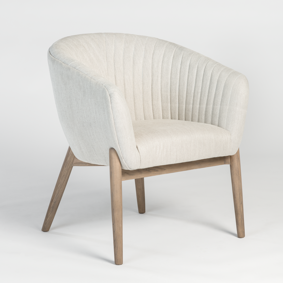 Peyton Occasional Chair - Steel + Natural - Classic Carolina Home