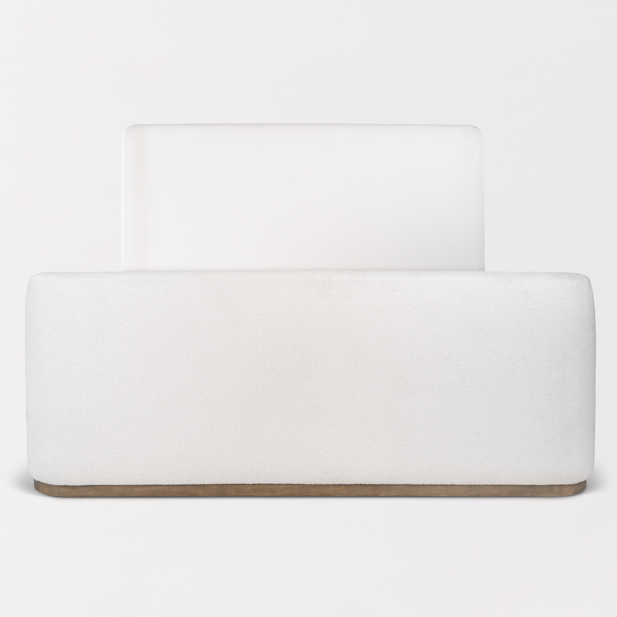 Evie King Bed - Ivory + Beechwood - Classic Carolina Home