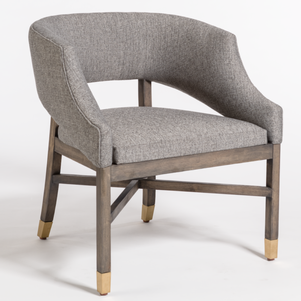 Wyman Dining Chair - Tweed + Beechwood - Classic Carolina Home